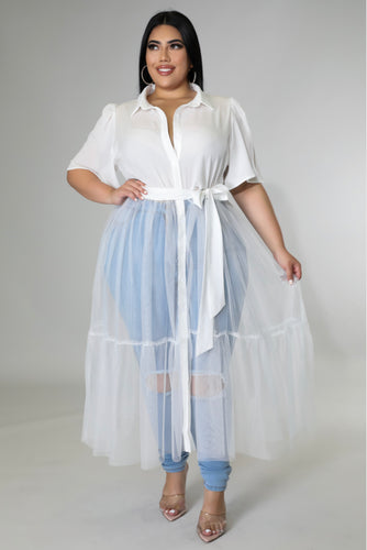 Tulle Maxi Top