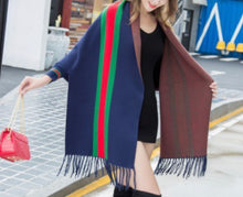 Load image into Gallery viewer, GG Inspired Sleeve Poncho